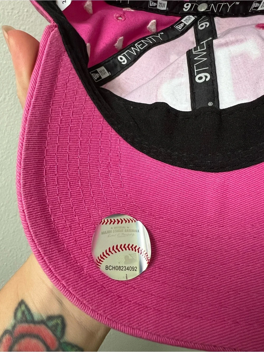 Pink Tampa Bay Rays Heart Embroidered Baseball Cap Size Youth